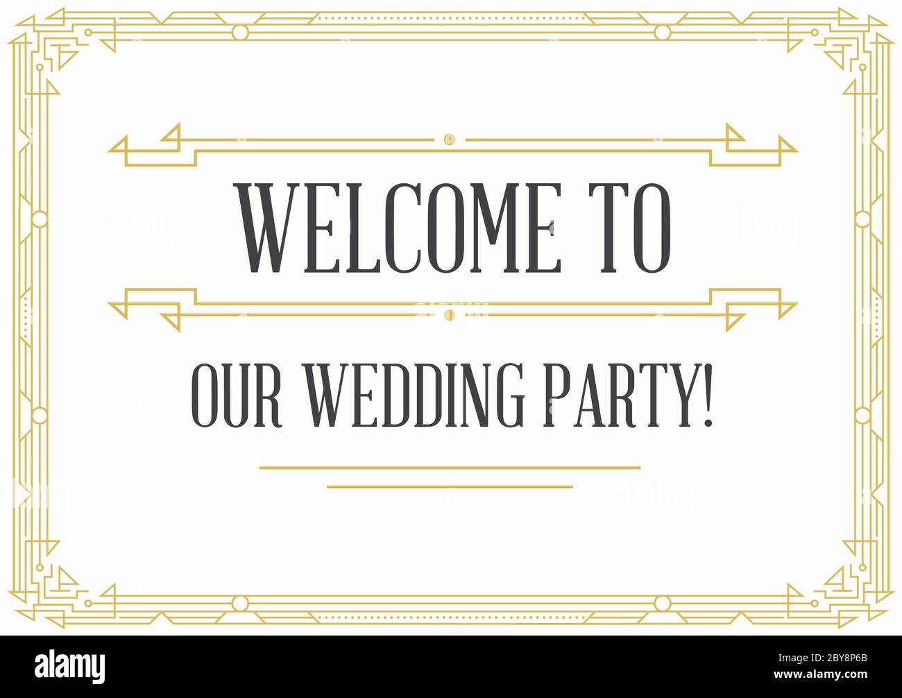 Invite Sign Great Vintage Invitation Sign in Art Deco or Nouveau Epoch 1920's ...