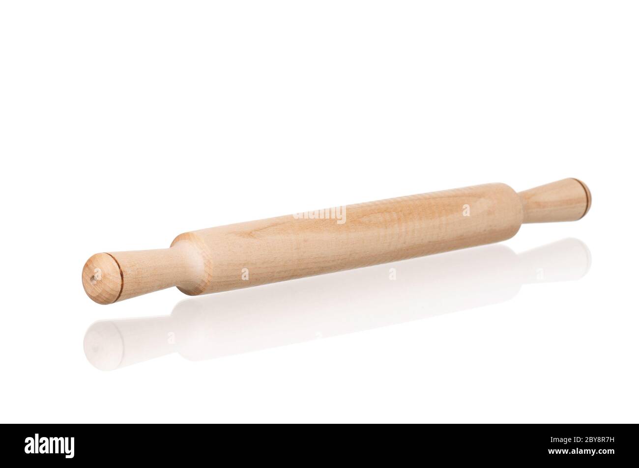 Wooden rolling pin Stock Photo Alamy