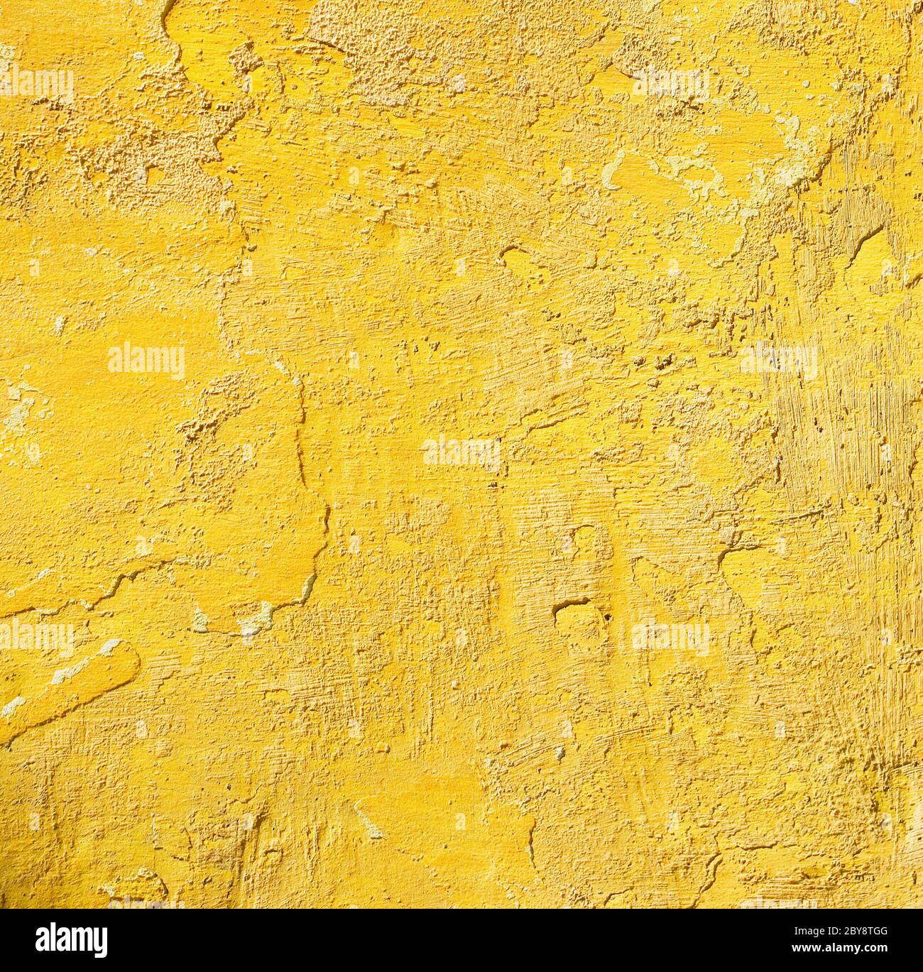 grunge yellow wall Stock Photo