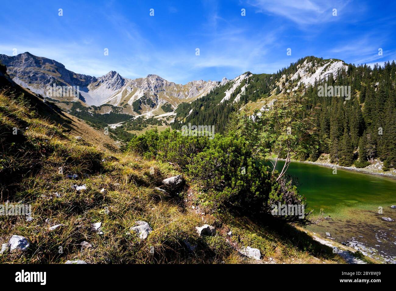 High view mountain lake hi-res stock photography and images - Alamy