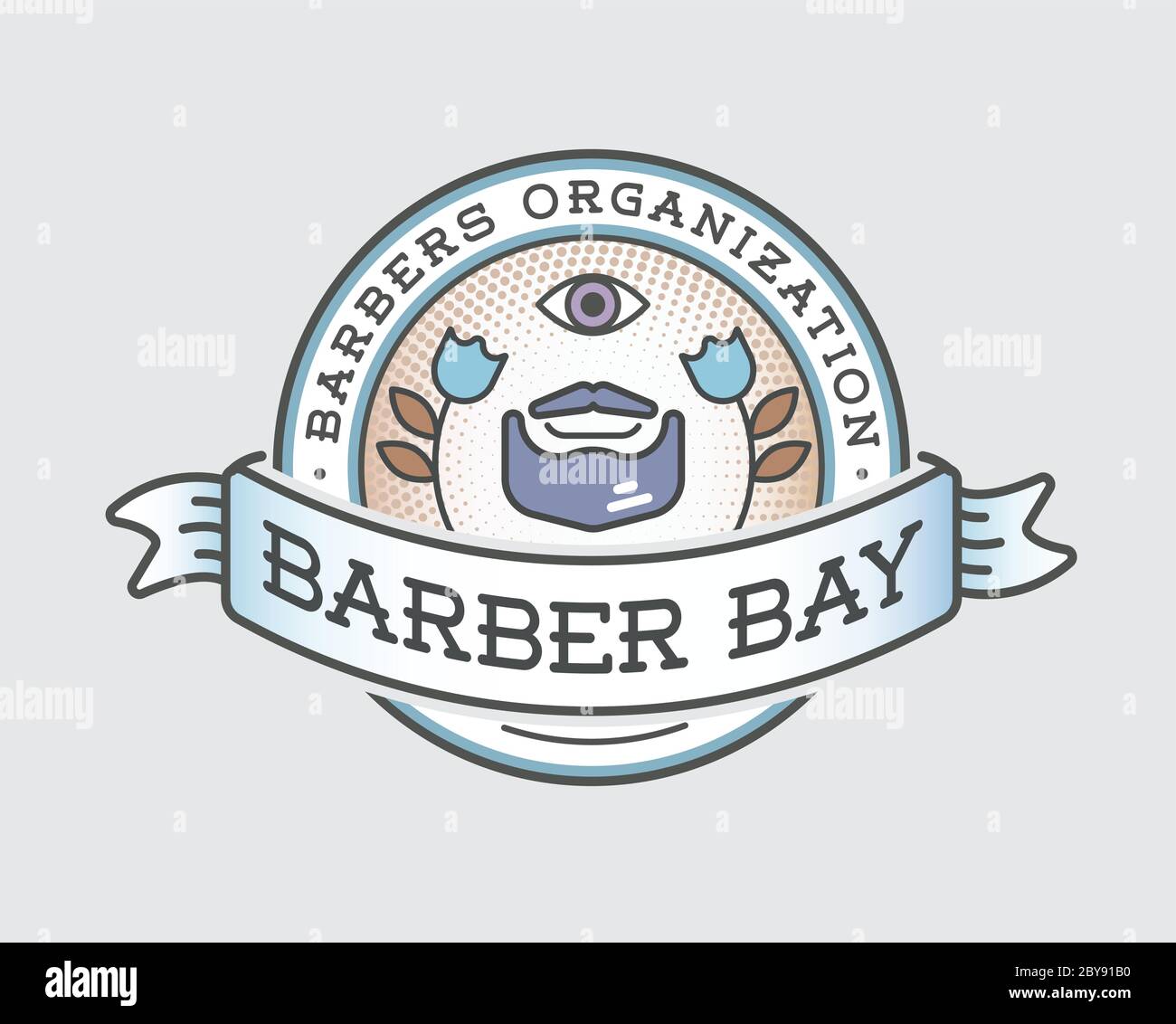 Retro Design Logotype. DIY Handmade Craft Art illustration Vintage