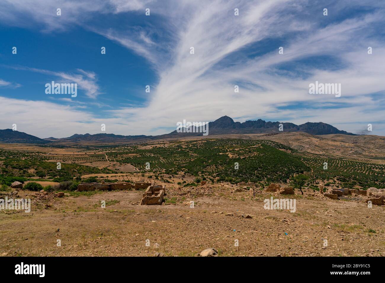 The abandonned  berber village of Zriba, Tunisia Stock Photo