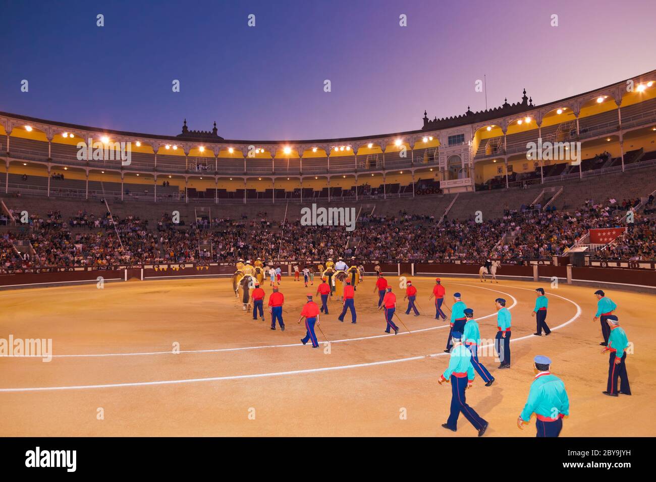 Bullfighting arena corrida at Madrid Spain Stock Photo