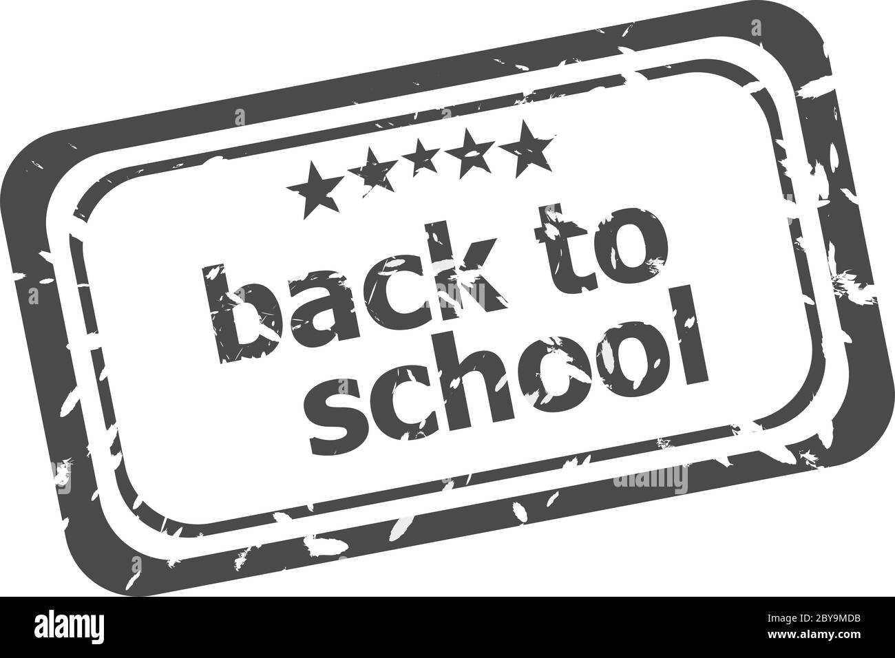 back to school grunge rubber stamp isolated on white background Stock ...