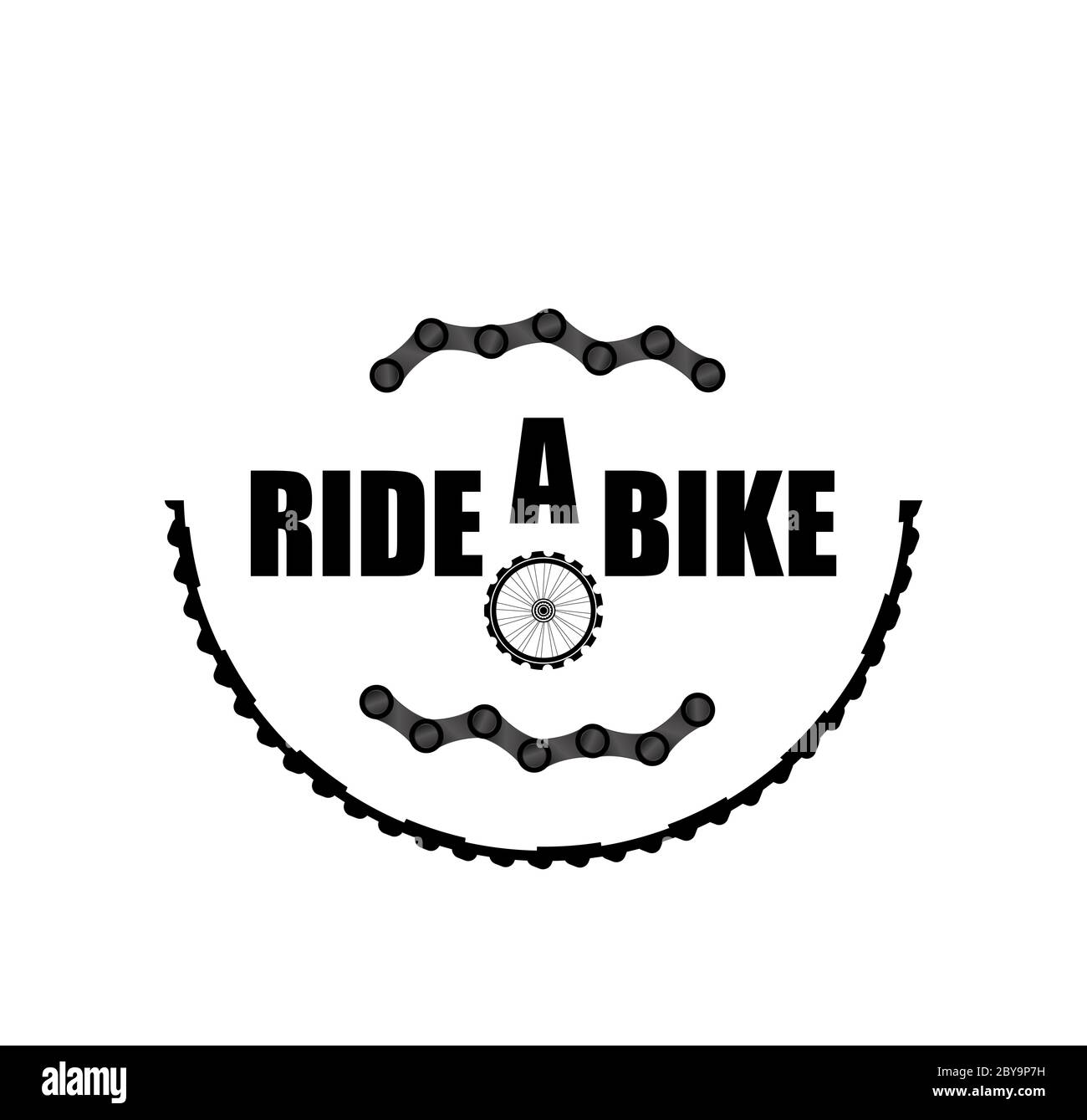 Bike chains set. modern icon bike chains. Ride a bike. Chain isolated