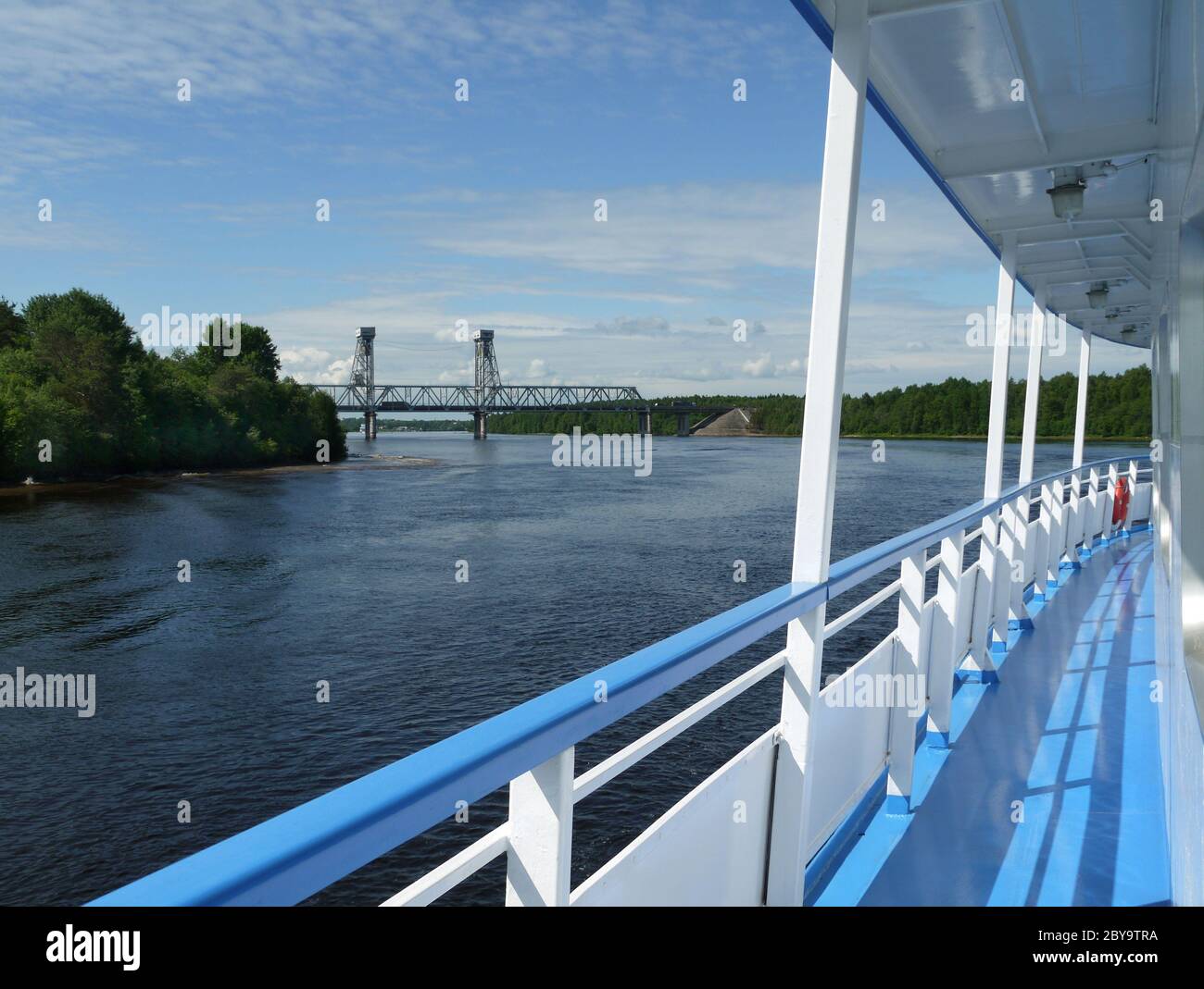 cruising river volga Stock Photo