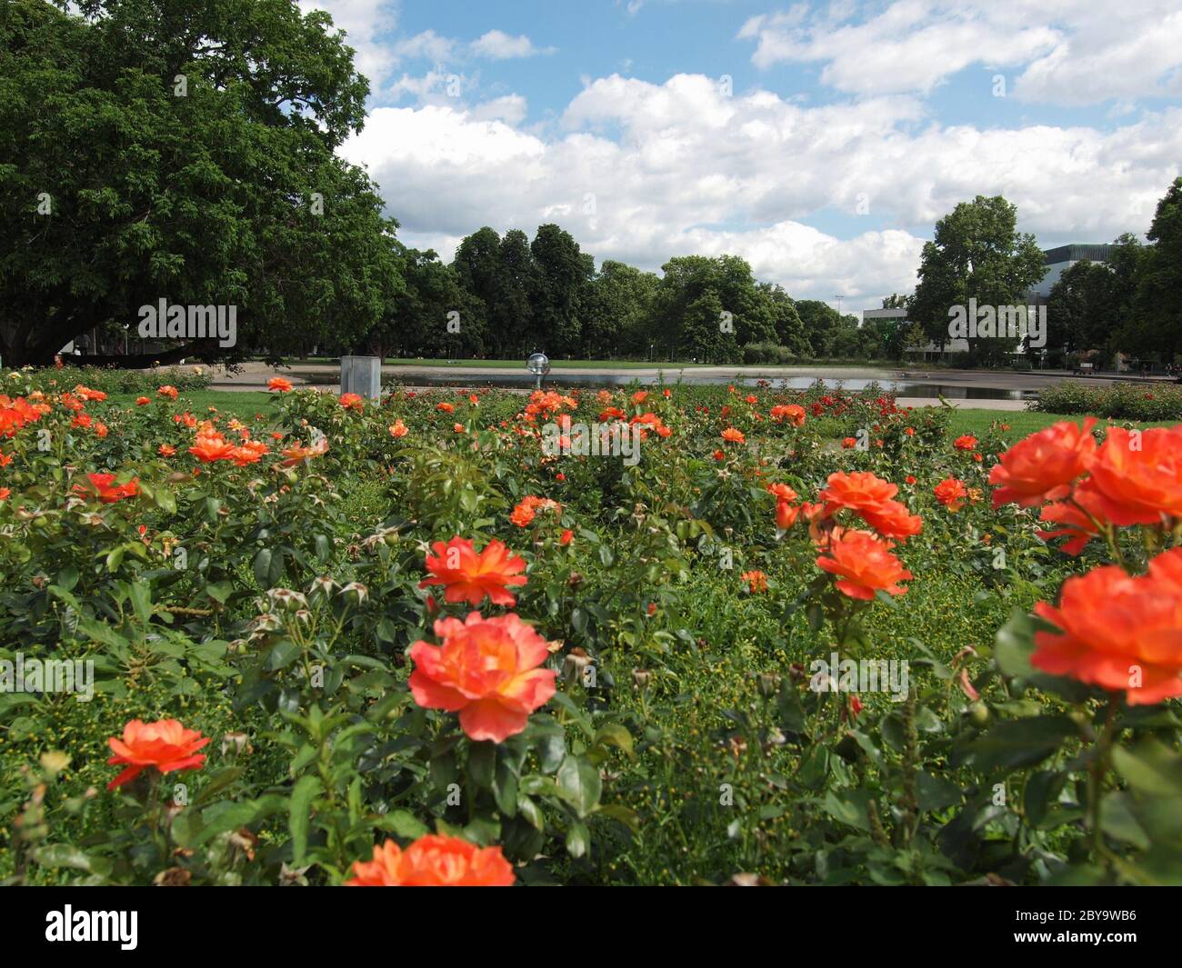 Gardens in Stuttgart Germany Stock Photo