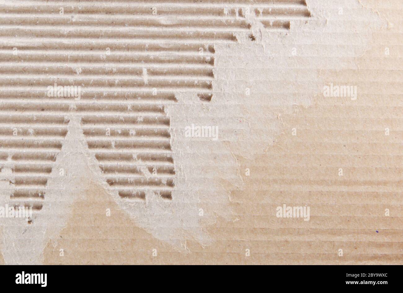 Corrugated cardboard Stock Photo
