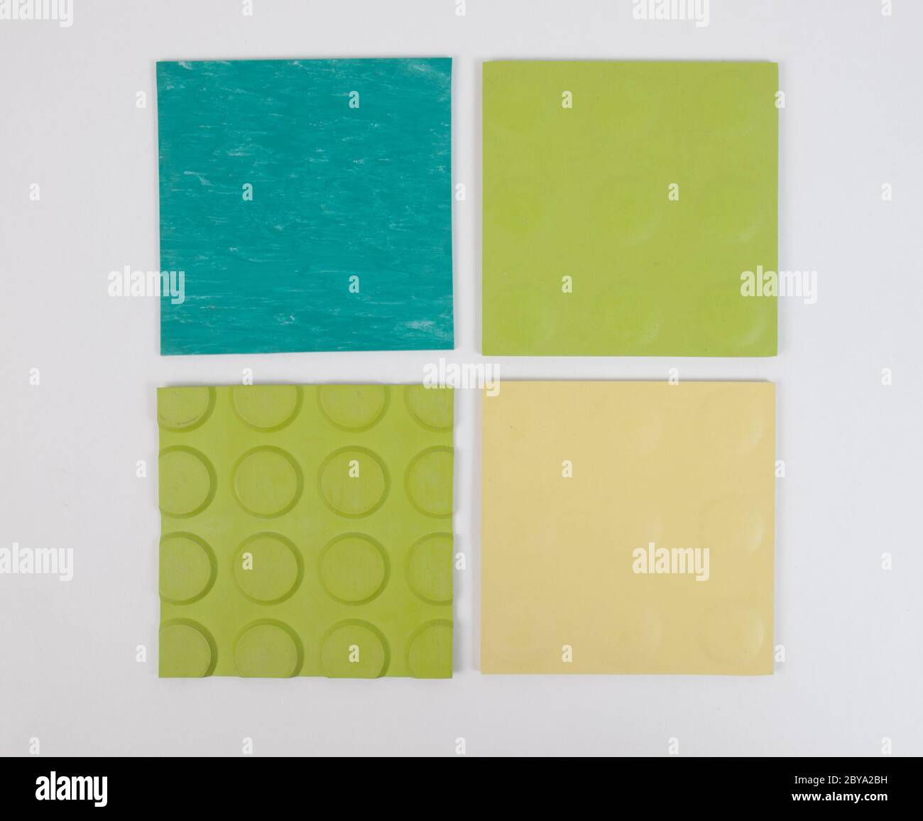 Green rubber linoleum sample Stock Photo Alamy