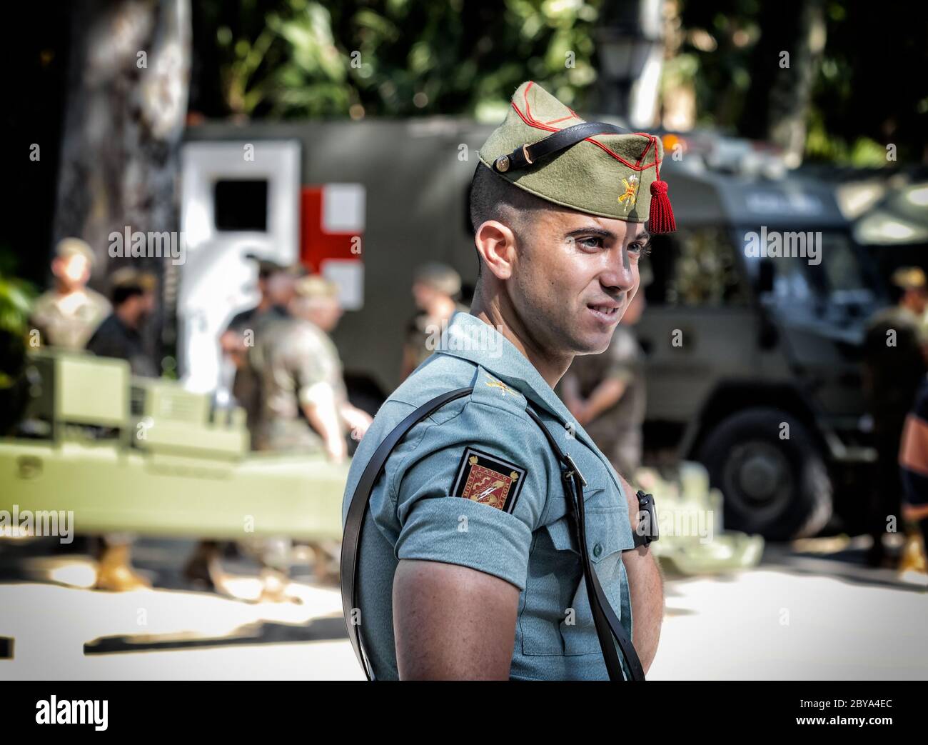Portrait of spanish legion soldier (unit of the Spanish Army and Spain