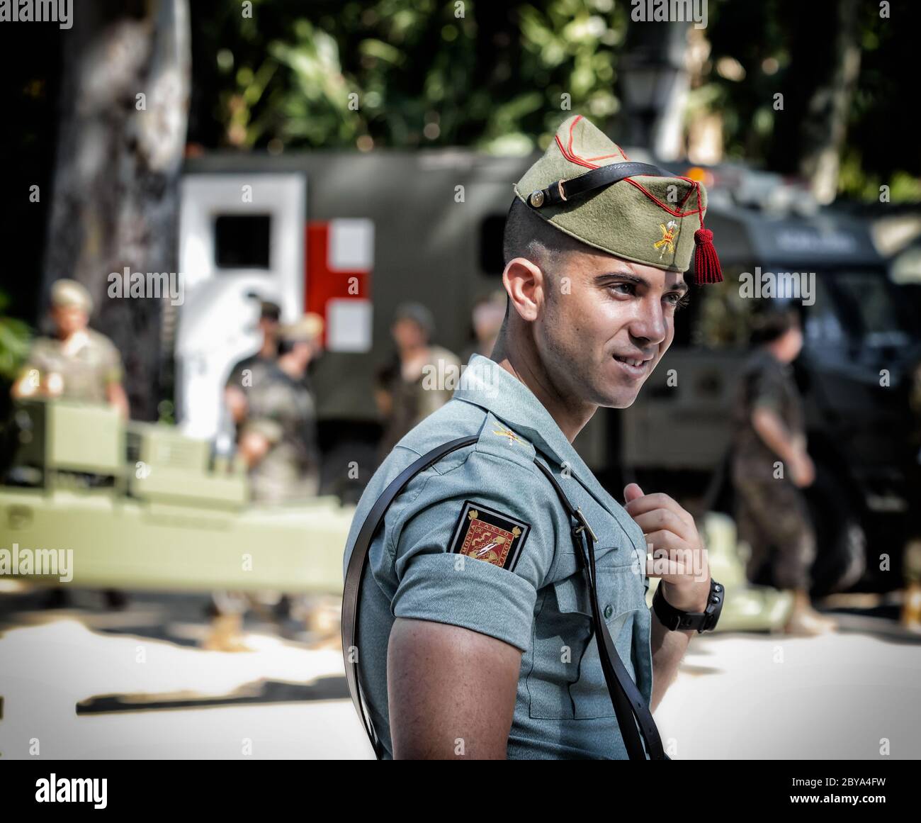 Portrait of spanish legion soldier hires stock photography and images