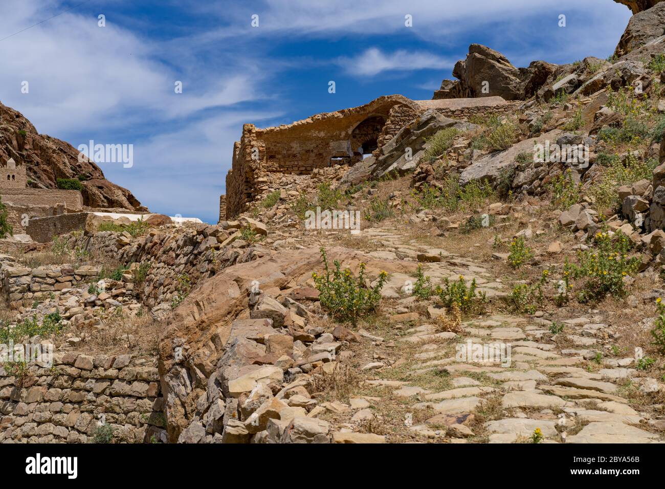 The abandonned berber village of Zriba, tunisia Stock Photo