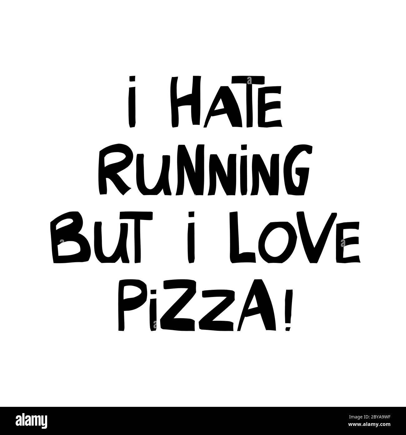 I hate running Stock Vector Images - Alamy