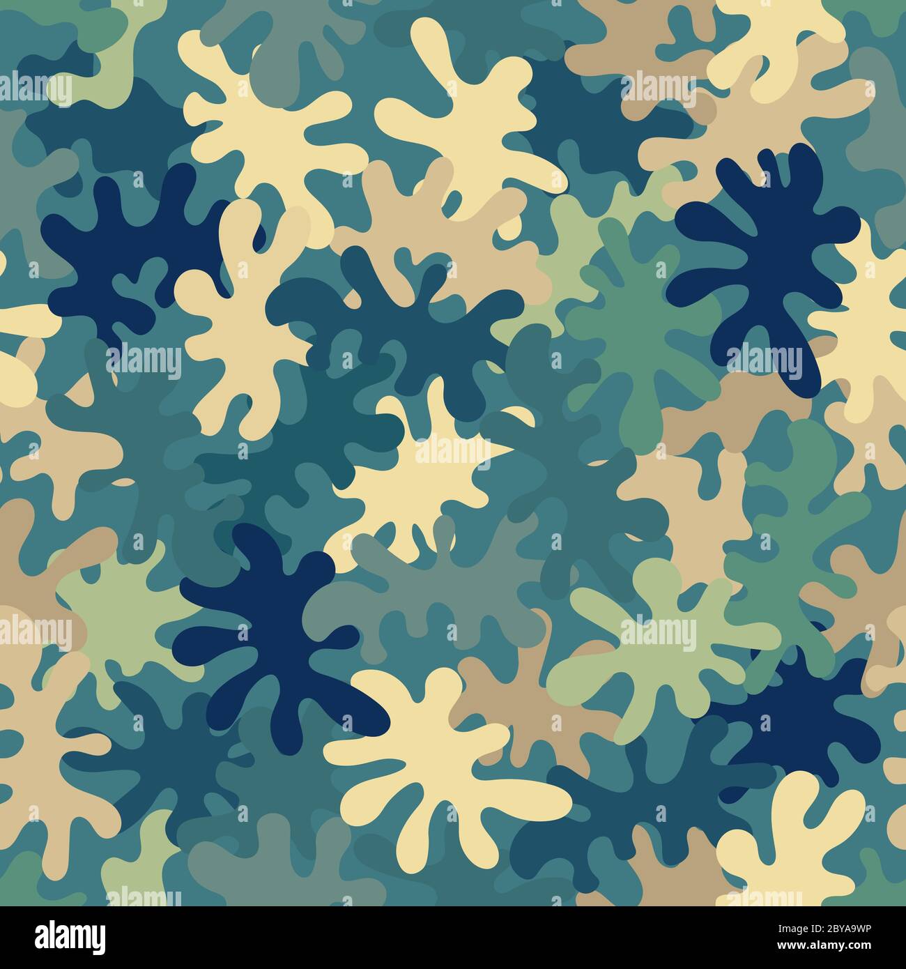 Seamless urban camouflage pattern. The pixel pattern in the foreground ...