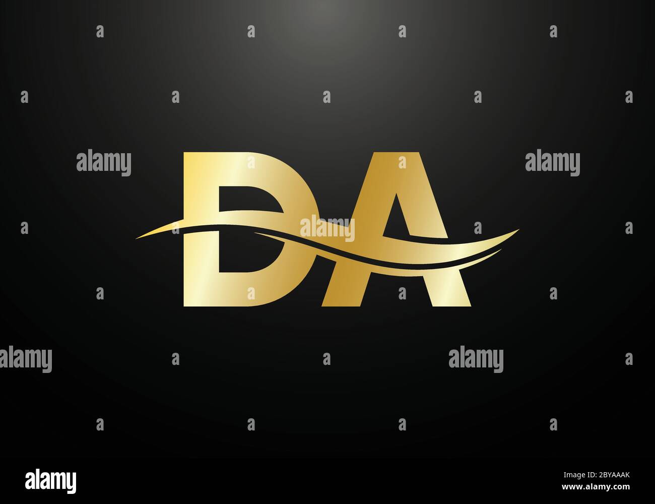 Initial Monogram Letter DA Logo Design Vector Template. DA Letter Logo ...