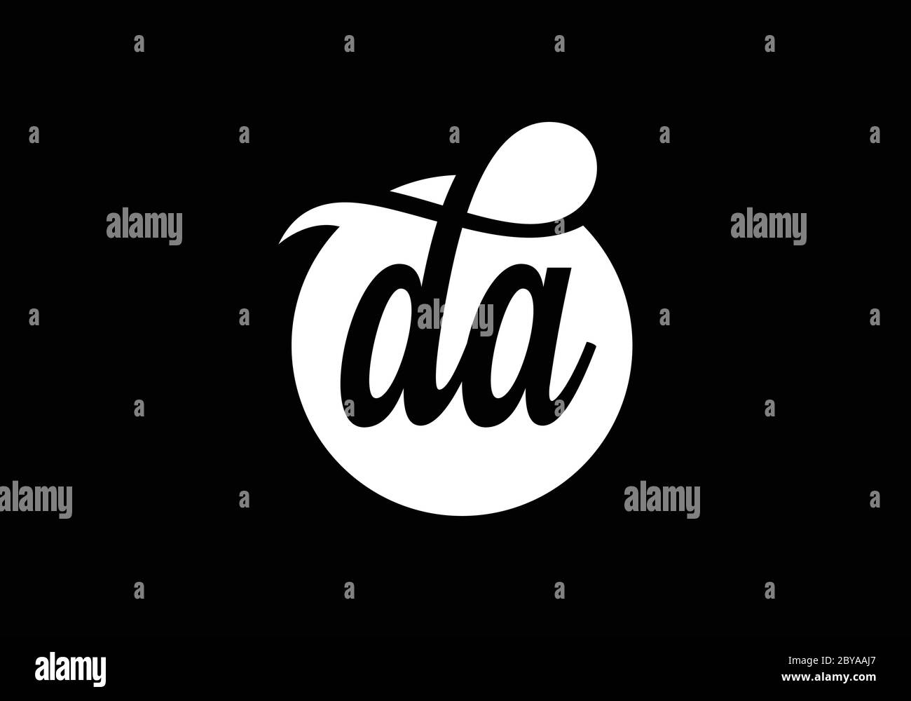 Initial Monogram Letter DA Logo Design Vector Template. DA Letter Logo ...