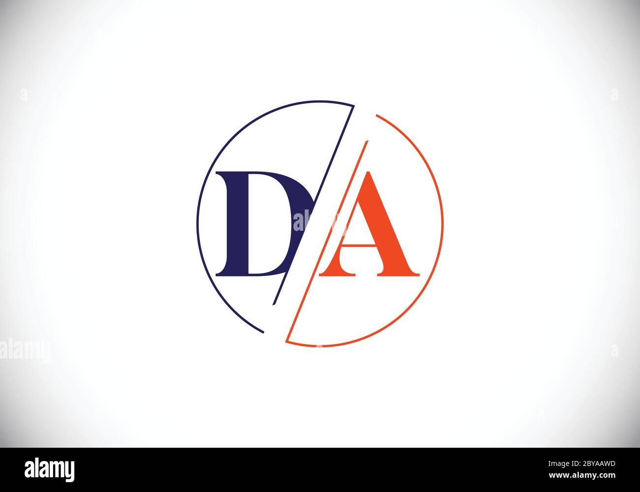 Initial Monogram Letter DA Logo Design Vector Template. DA Letter Logo ...