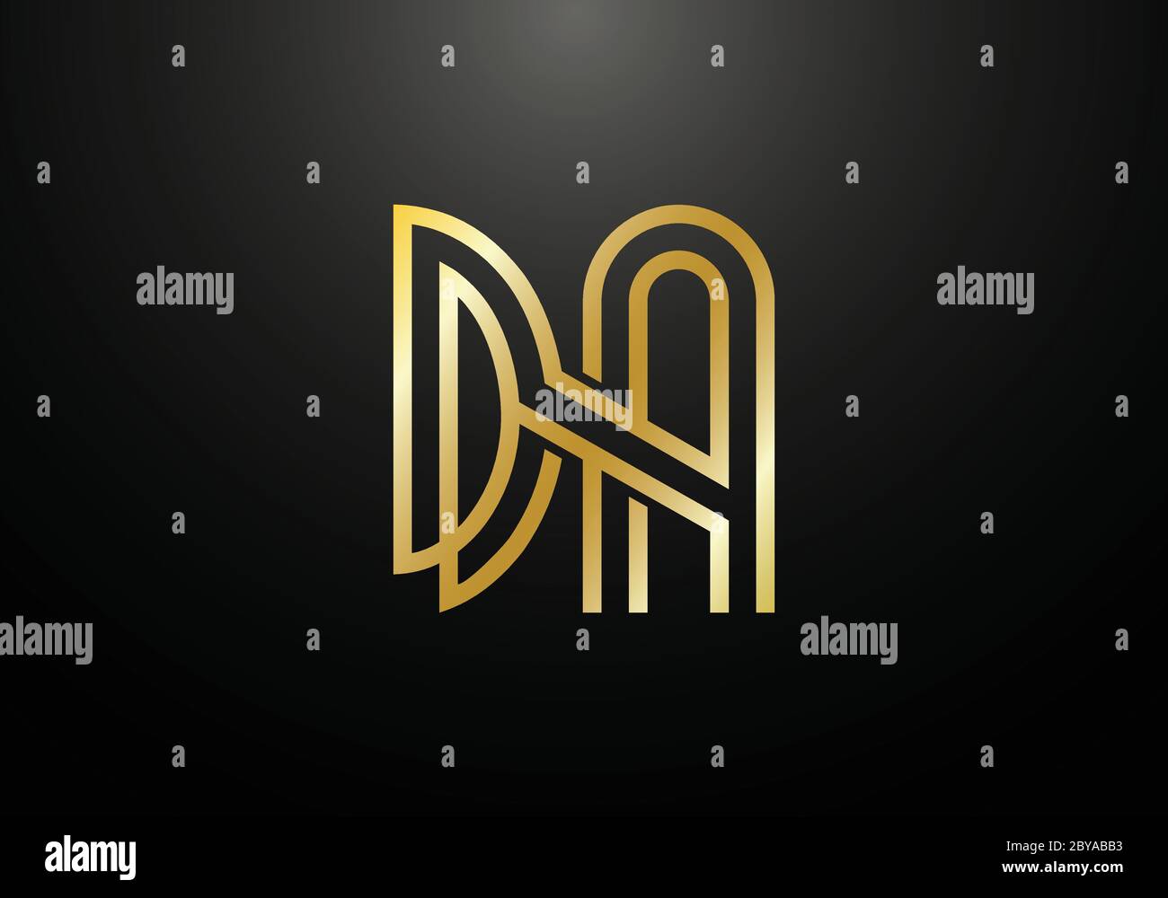 Initial Monogram Letter DA Logo Design Vector Template. DA Letter Logo ...