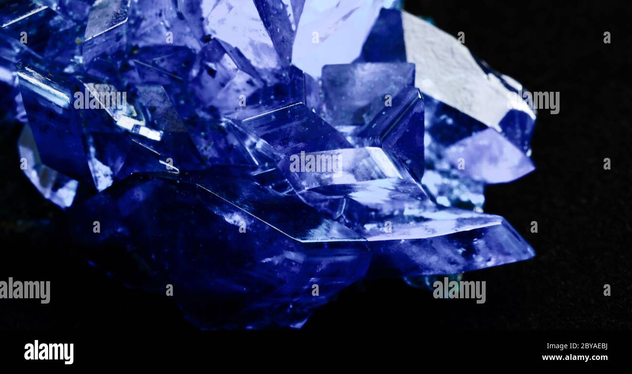 Crystals of blue vitriol Copper sulfate Stock Photo Alamy