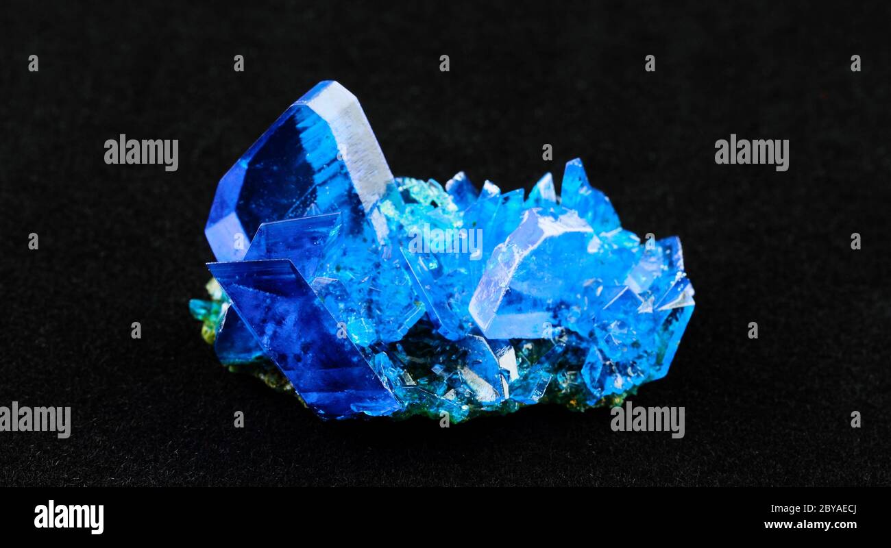 Crystals of blue vitriol Copper sulfate Stock Photo Alamy
