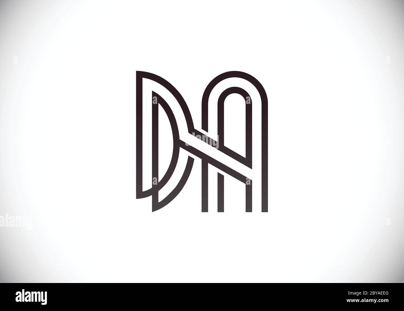 Initial Monogram Letter DA Logo Design Vector Template. DA Letter Logo ...