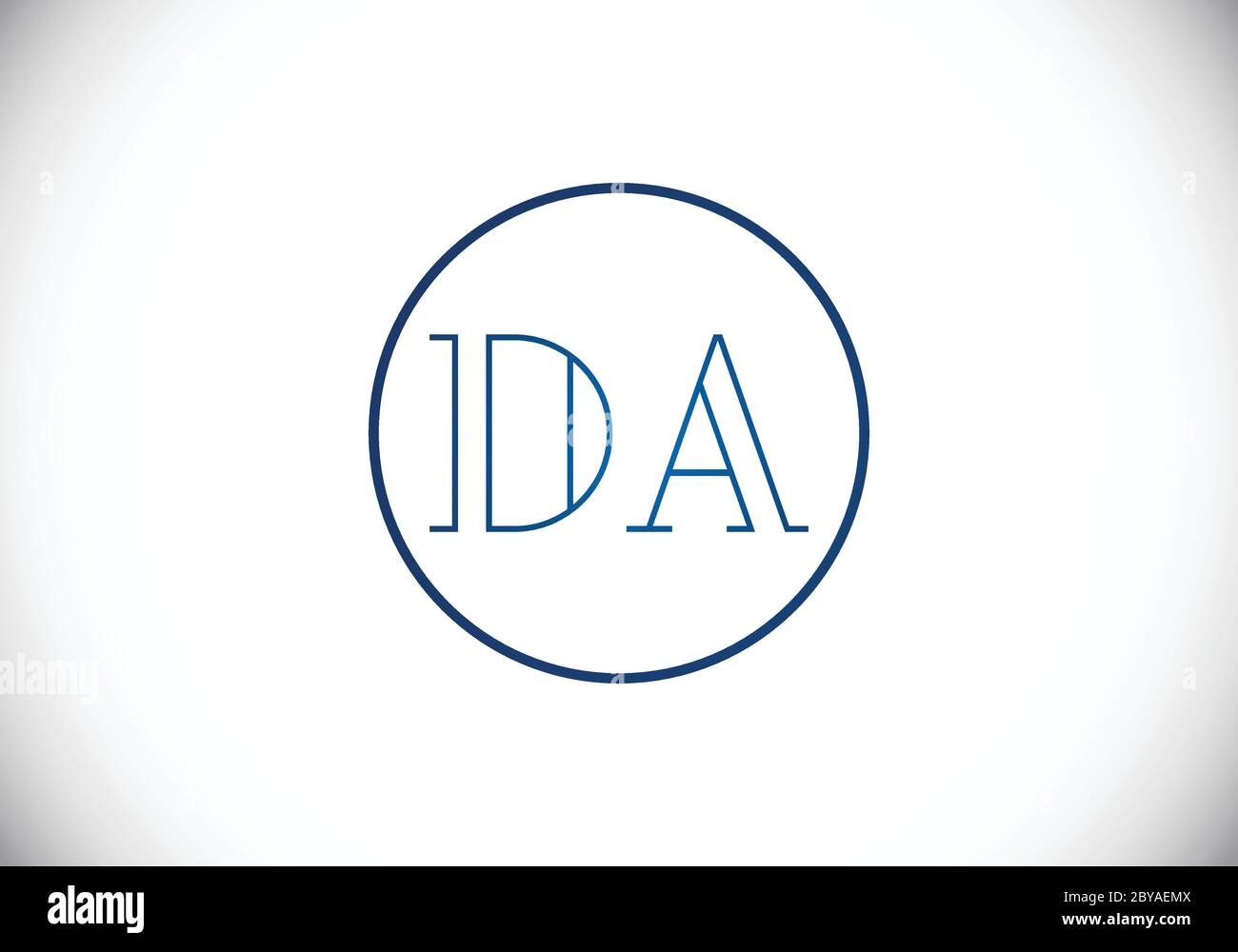 Initial Monogram Letter DA Logo Design Vector Template. DA Letter Logo ...