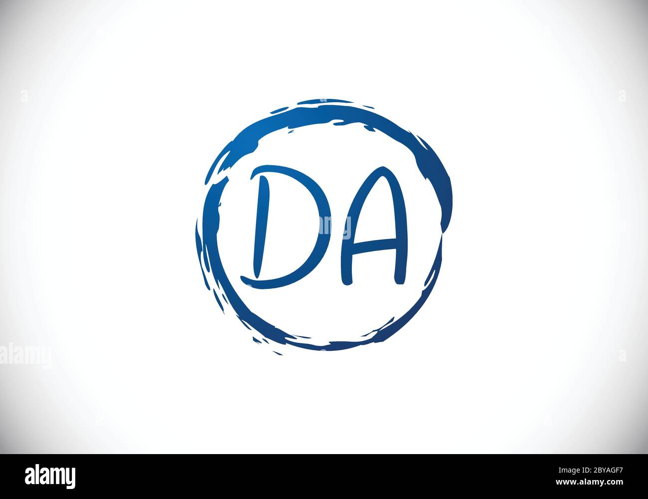 Initial Monogram Letter DA Logo Design Vector Template. DA Letter Logo ...