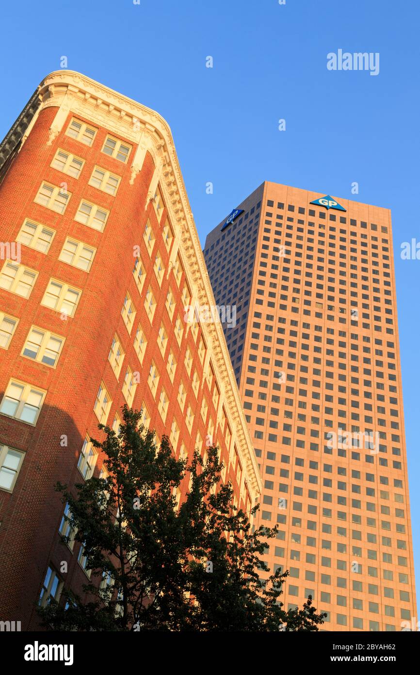 Historic Carnegie Building & GP Tower,Atlanta,Georgia,USA Stock Photo ...