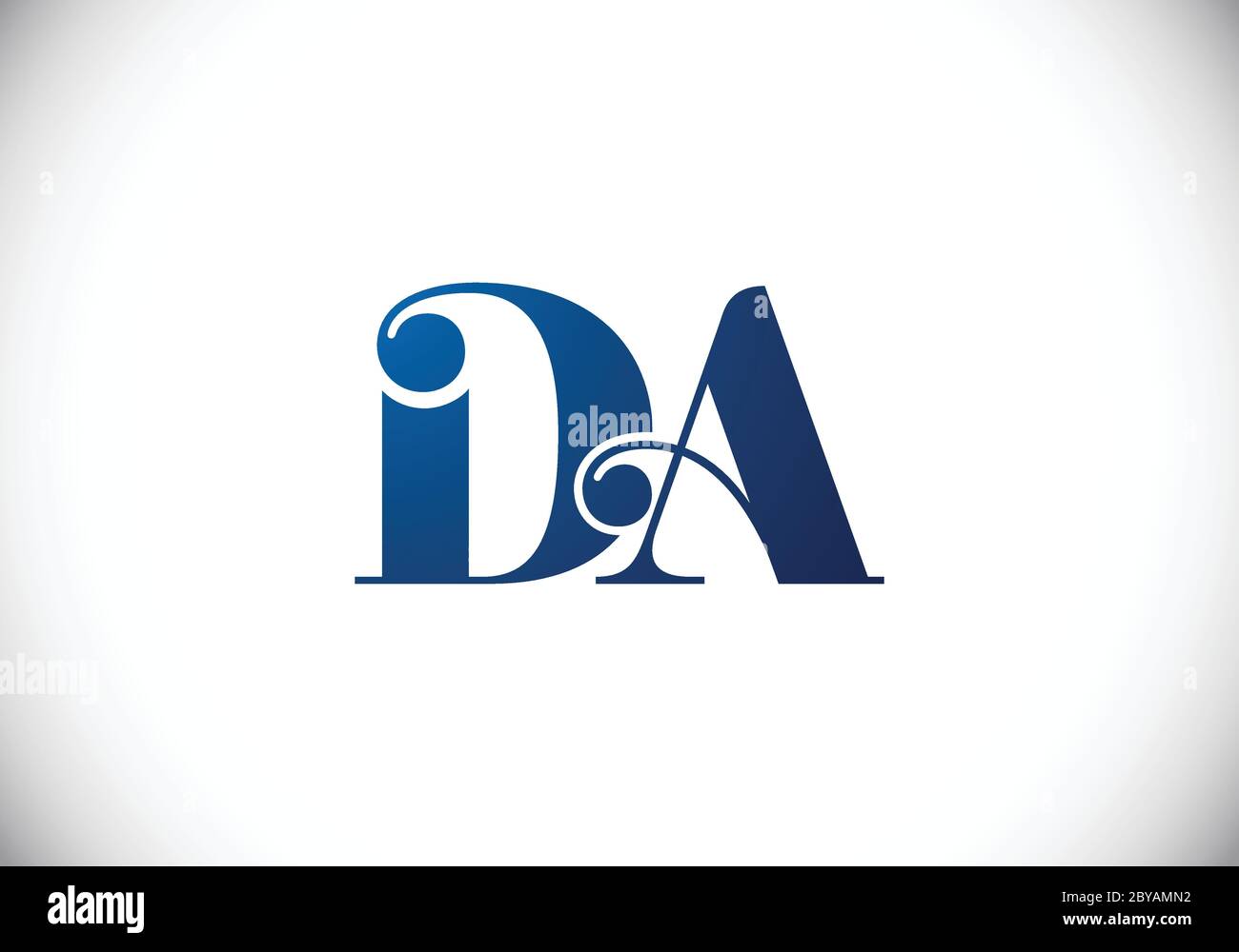Initial Monogram Letter DA Logo Design Vector Template. DA Letter Logo ...