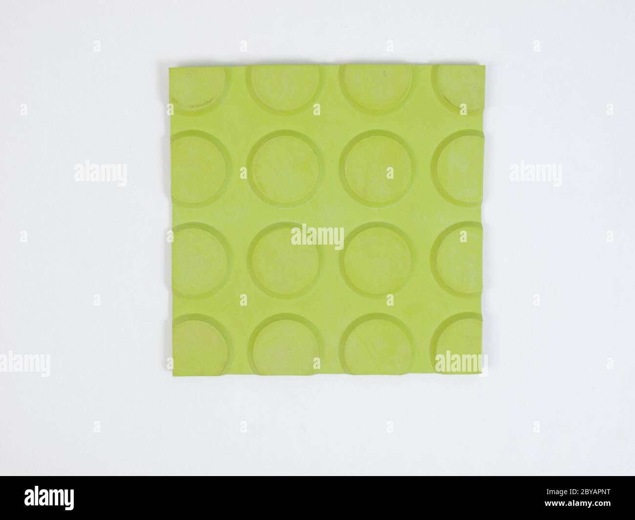 Green rubber linoleum sample Stock Photo Alamy