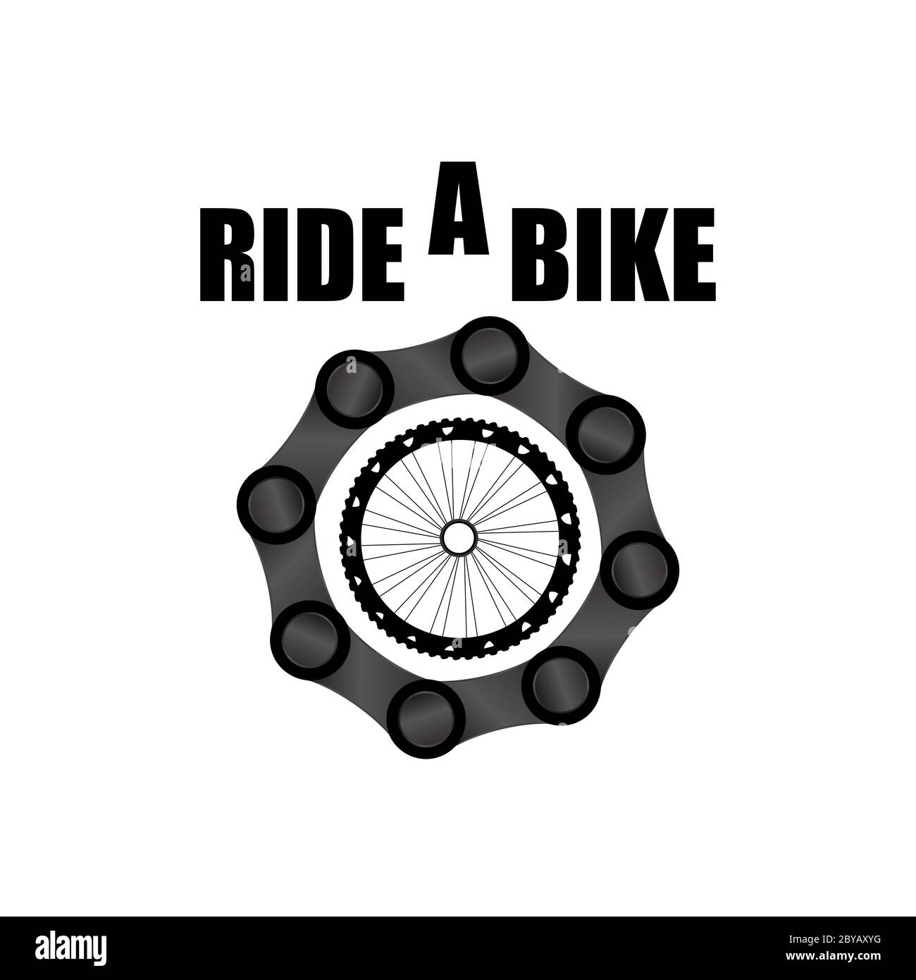 Bike chains set. modern icon bike chains. Ride a bike. Chain isolated