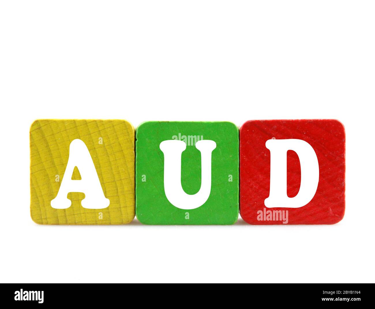 australian dollar - isolated text in wooden building blocks Stock Photo ...