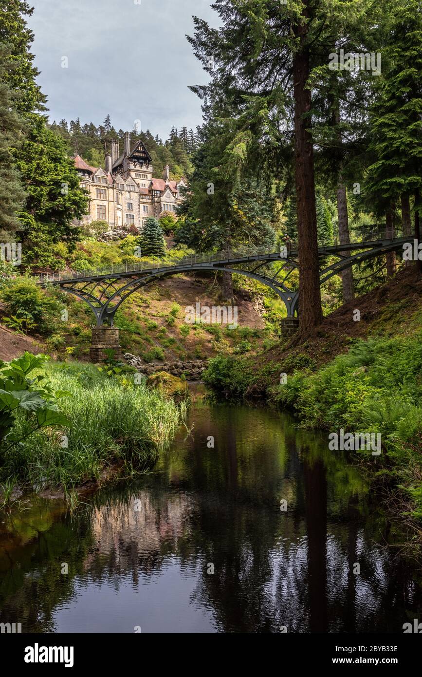 Cragside, a Victorian country house near Rothbury in Northumberland ...