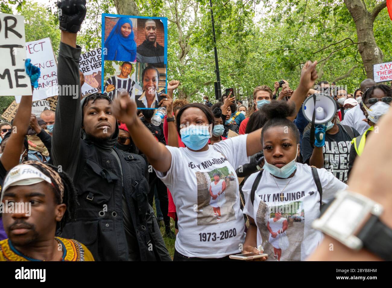 London 03 june 2020 Star wars actor John Boyega attends at the Black Lives Matter Stock Photo