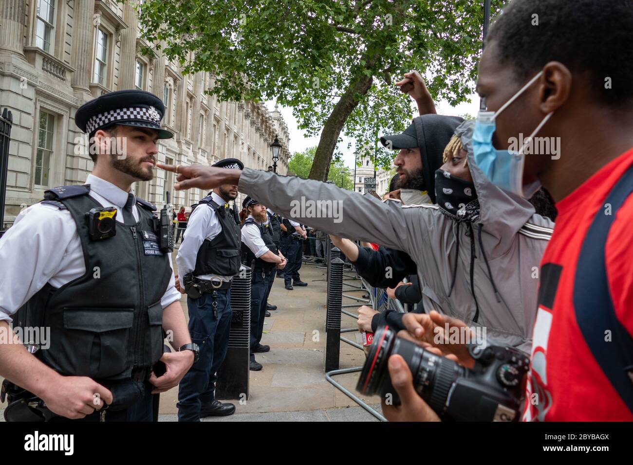 London 3 June 2020. About 15000 people has attended at Black Lives Matter after the murder of George Floyd in Minneapolis by police officer Stock Photo
