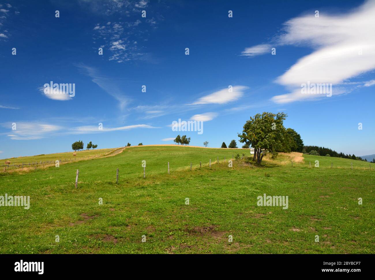 Scenic rural landscape in Poland Stock Photo