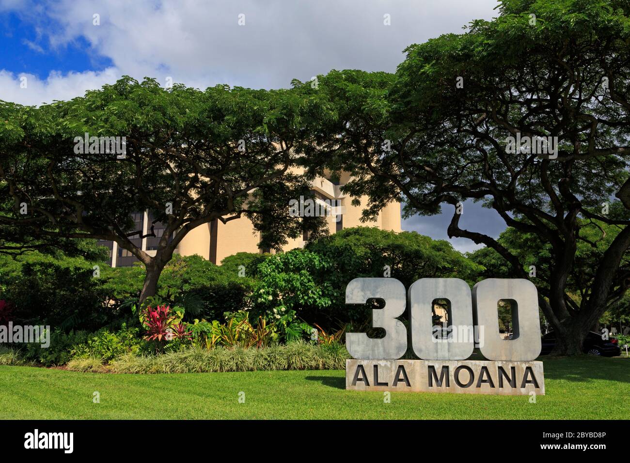 Ala Moana Boulevard, Honolulu, Oahu Island, Hawaii, USA Stock Photo - Alamy