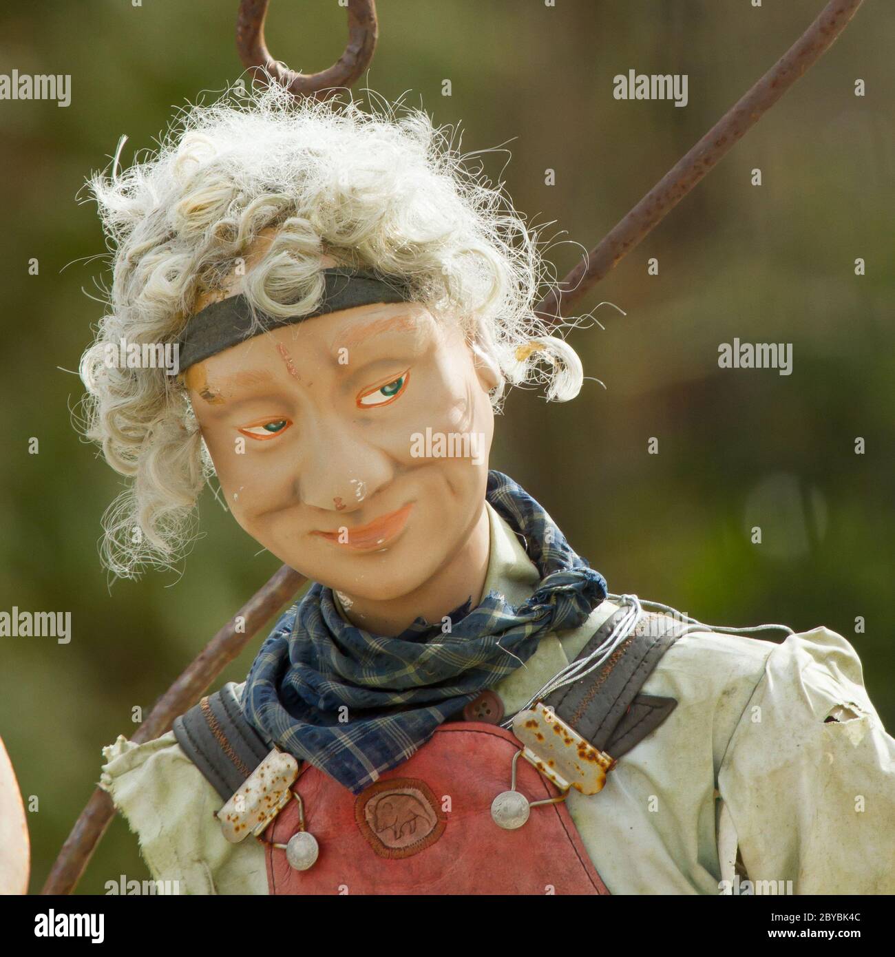An old plastic statue of a man Stock Photo Alamy