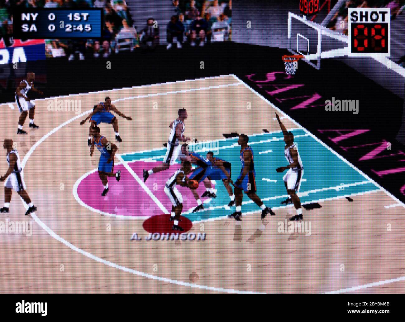 NBA Live 2000 - Nintendo 64 Videogame - Editorial use only Stock Photo