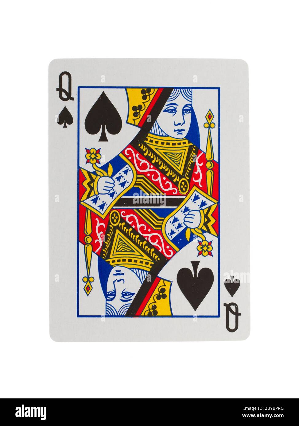 Old playing card (queen Stock Photo - Alamy