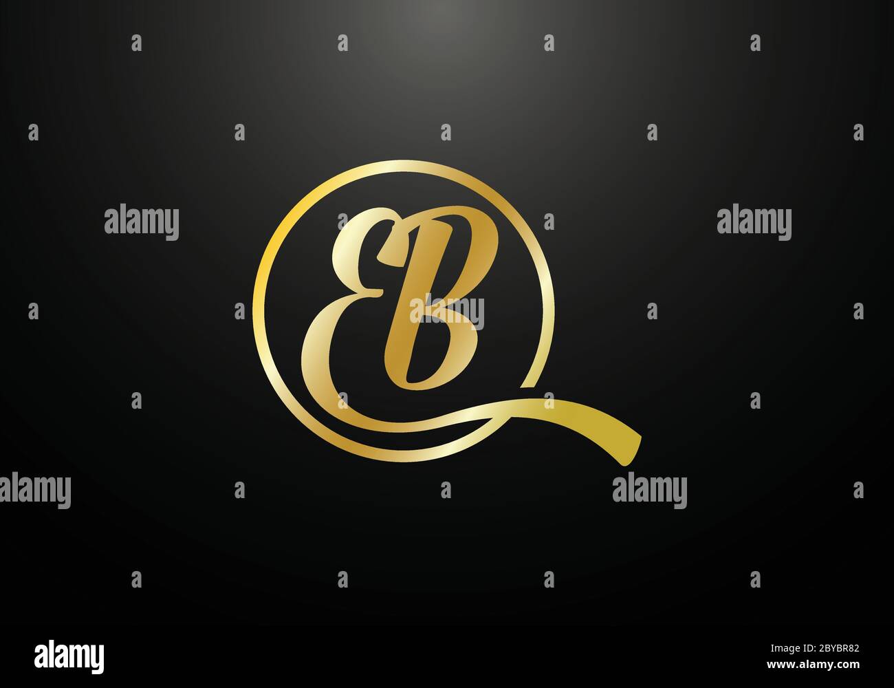 Initial Monogram Letter E B Logo Design Vector Template. E B Letter ...