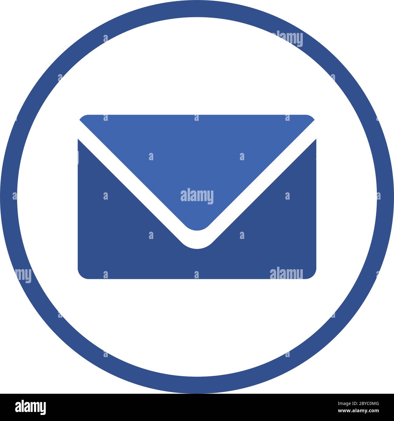 Envelope inside circle design, Message email mail and letter theme ...