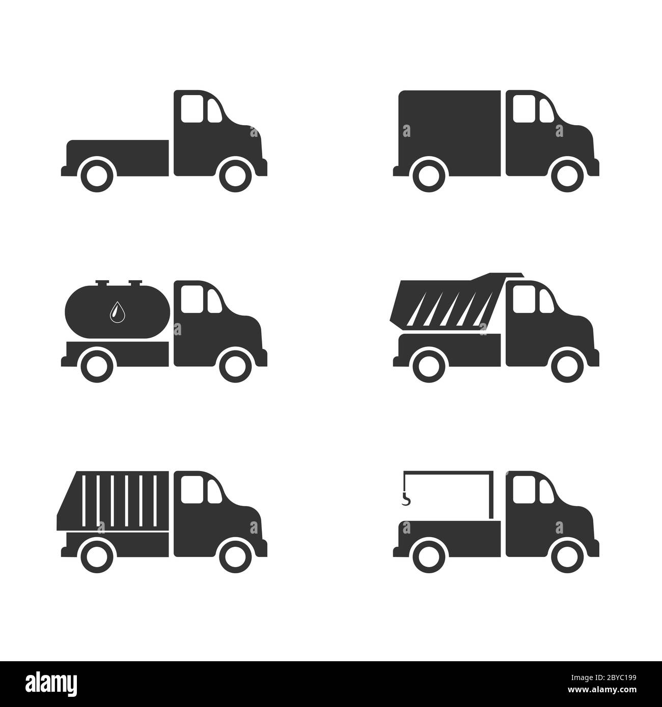 Tow track vector icons Stock Vector