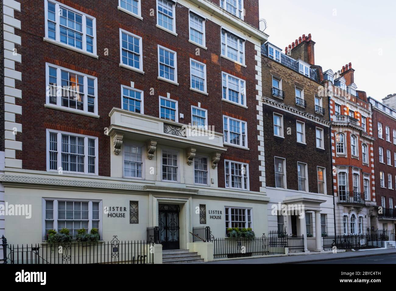 England, London, Marylebone, Wimpole Street,Lister House Stock Photo ...