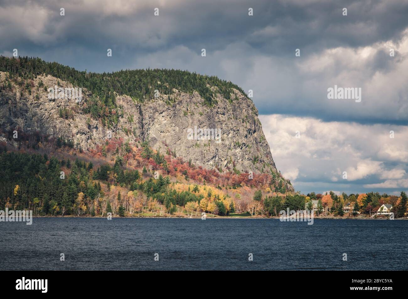 New Englands Autumn Colors Stock Photo