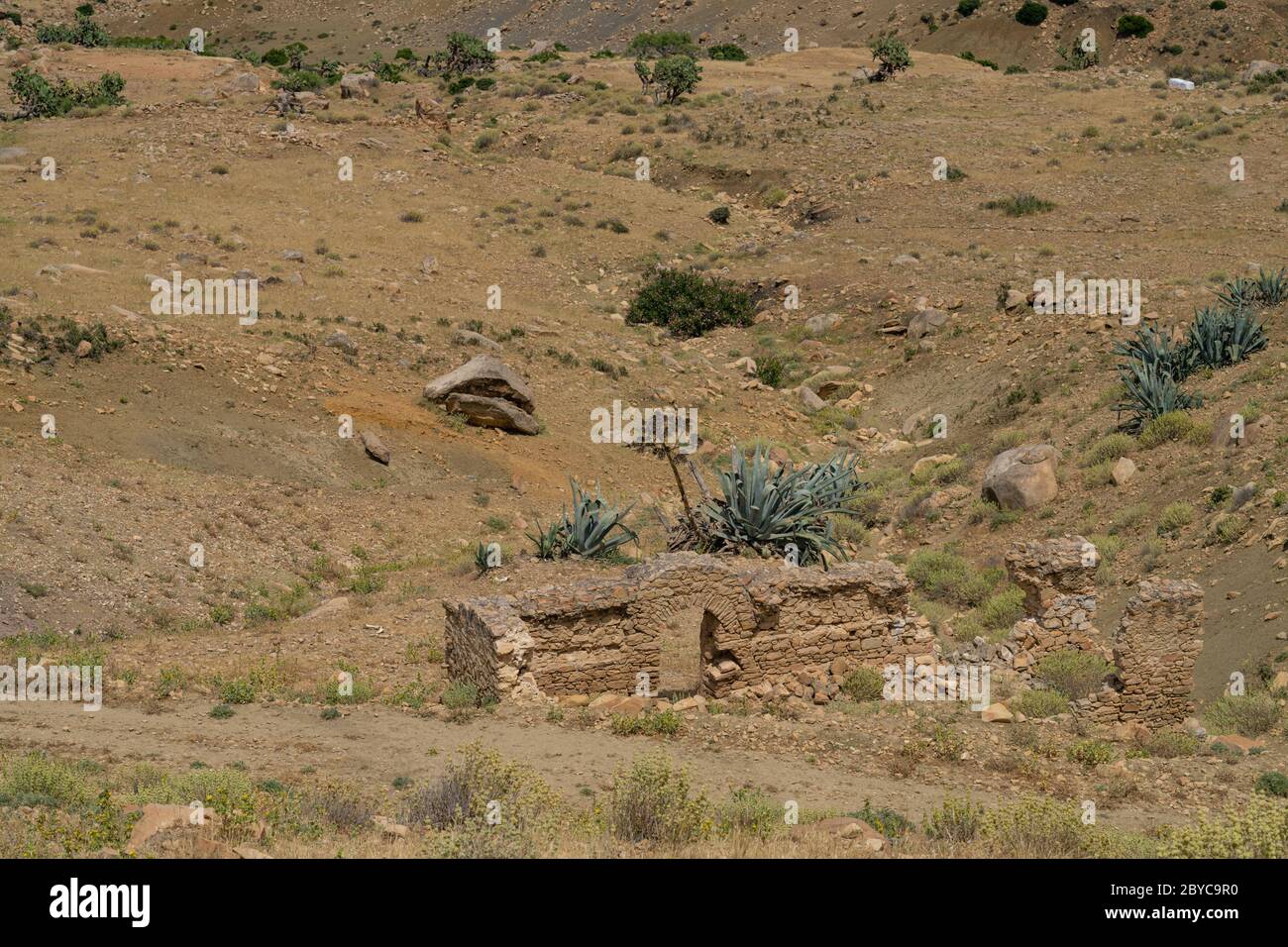 The abandonned berber village of Zriba, Tunisia Stock Photo