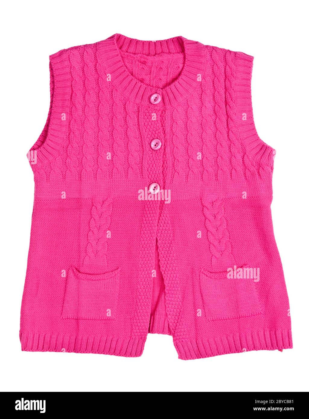 Red V Neck Fashion Waistcoat main image 1