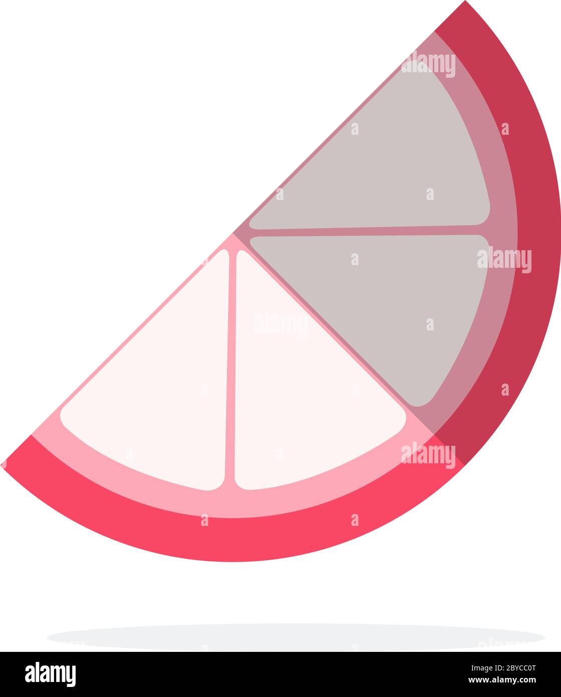 Piece of lychee fruit vector flat isolated Stock Vector Image & Art - Alamy