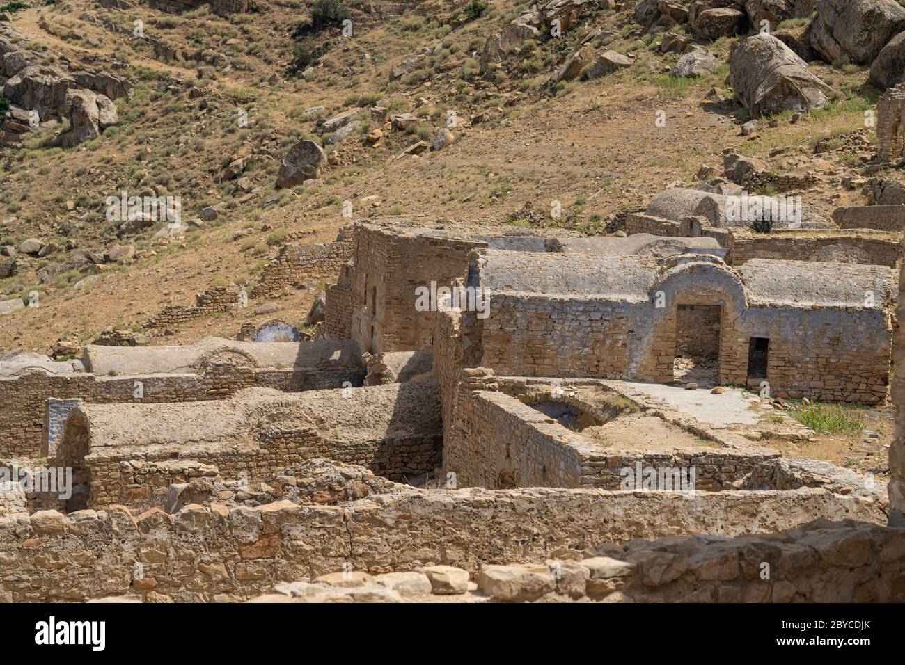 The abandonned berber village of Zriba, Tunisia Stock Photo