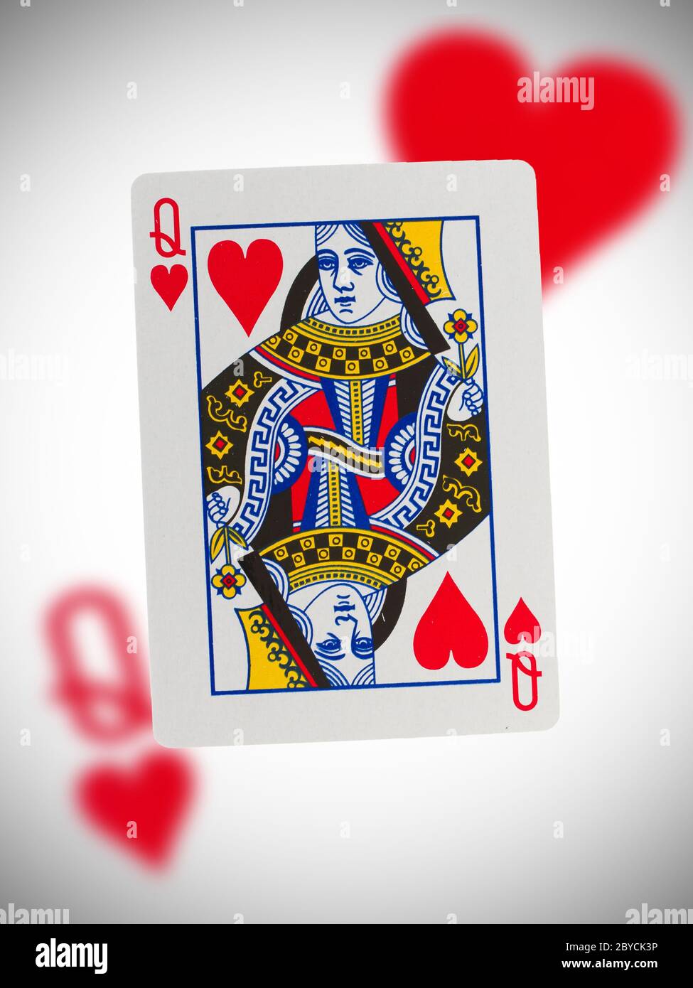 Old Playing Card Queen Gaming Play Vegas Photo Background And